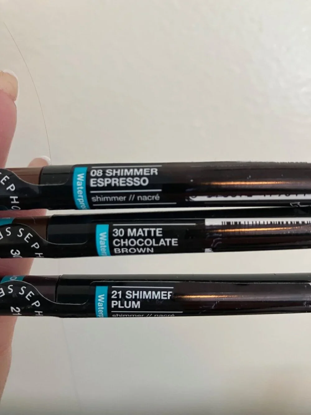 Sephora Retractable Eyeliners (3) Espresso, Chocolate, Plum (Sealed)